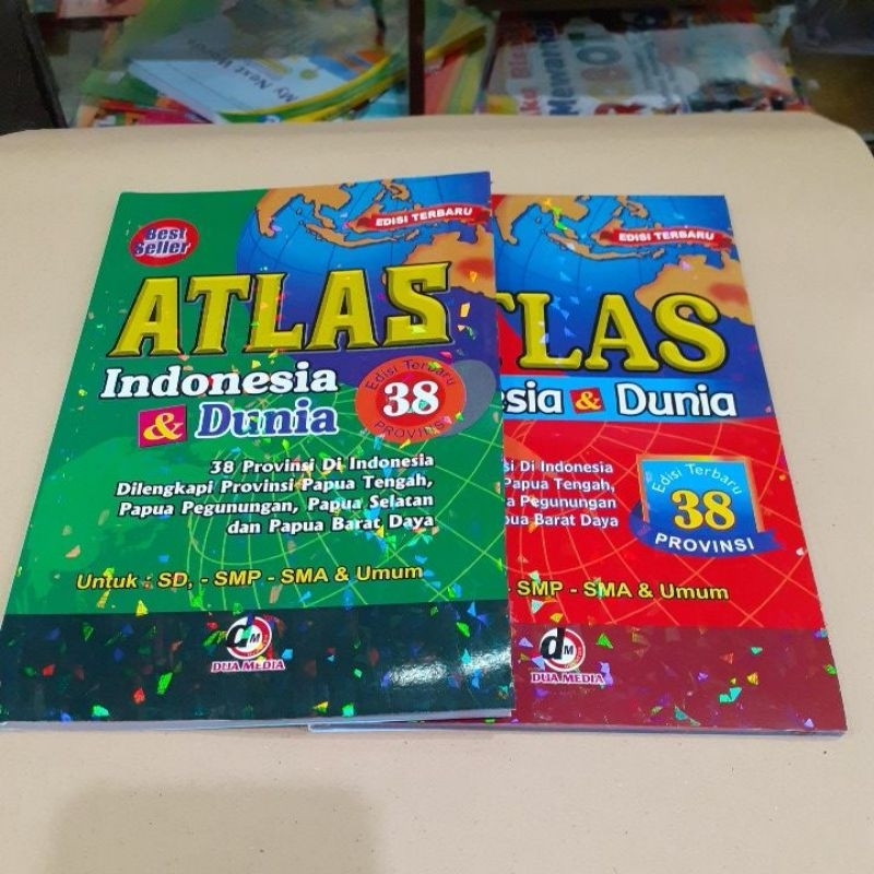 Jual Buku Atlas Lengkap Indonesia& Dunia Edisi Terbaru 38 Propinsi ...