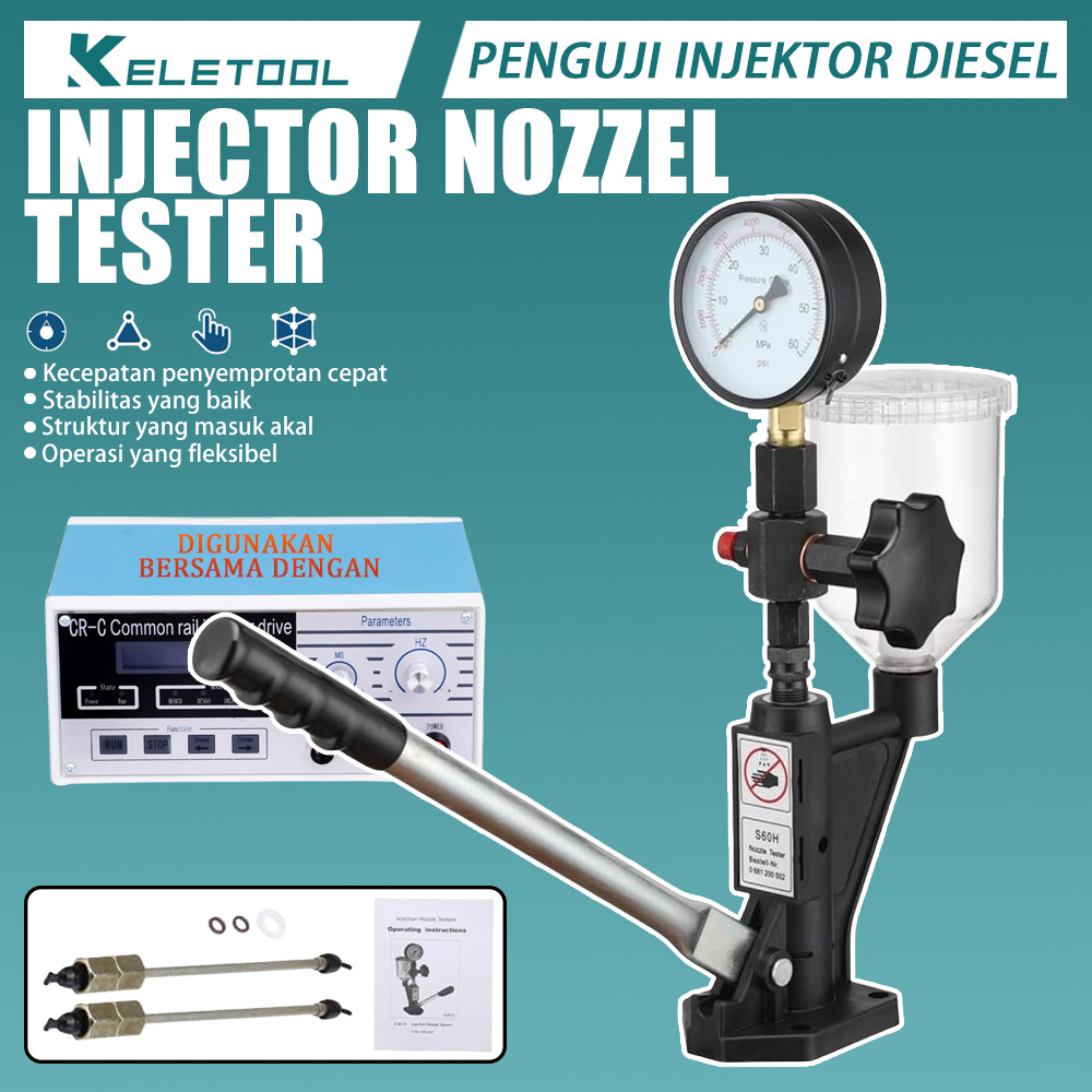 Jual Keletool S60h Alat tester nozzle injector Noksel diesel rail
