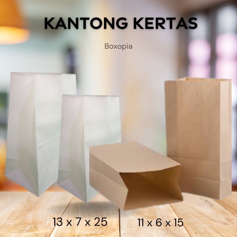 Jual Kantong Kertas Kertas Cimol Kertas Kentang Goreng Gsm Isi Shopee Indonesia