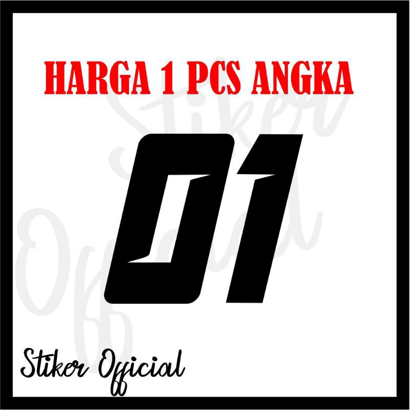 Jual Sticker Angka Cutom Shopee Indonesia