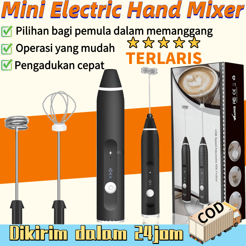 Jual Peralatan Dapur Alat Kocok Telur Elektrik Pengaduk Kopi Elektrik Cappuccino Maker Mini