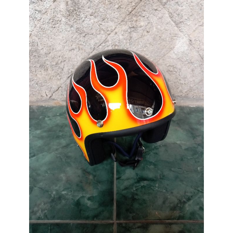 Jual Helm custom motif api | Shopee Indonesia
