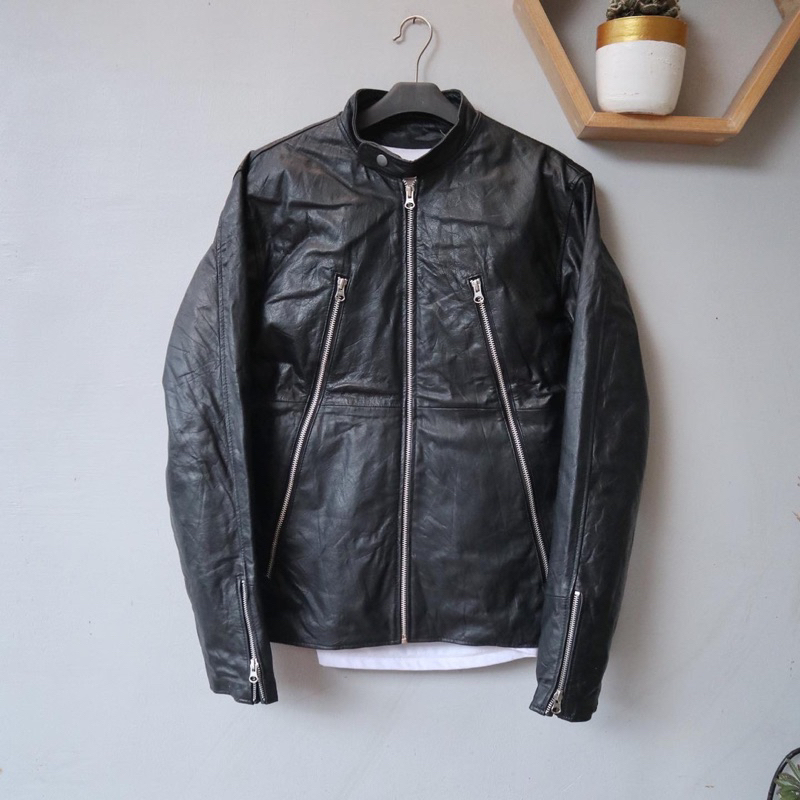 Jual Jaket kulit motor rider biker leather jacket Pl bekas preloved ...