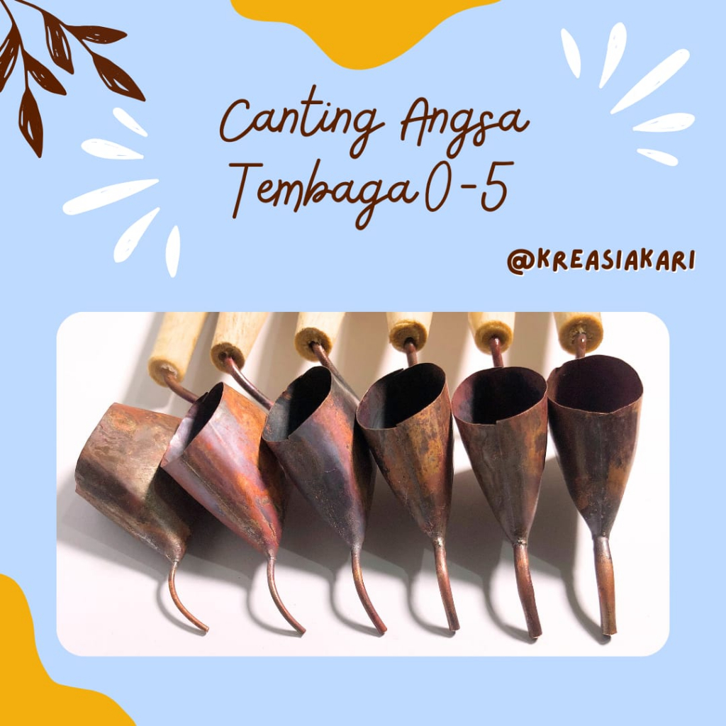 Jual [PERLENGKAPAN BATIK] CANTING ANGSA BATIK SOLO TEMBAGA NO 0-5 HARGA ...