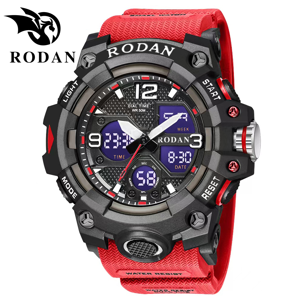 Jual RODAN jam tangan Sport 8008 Original Arloji Jam Tangan Pria Dual ...