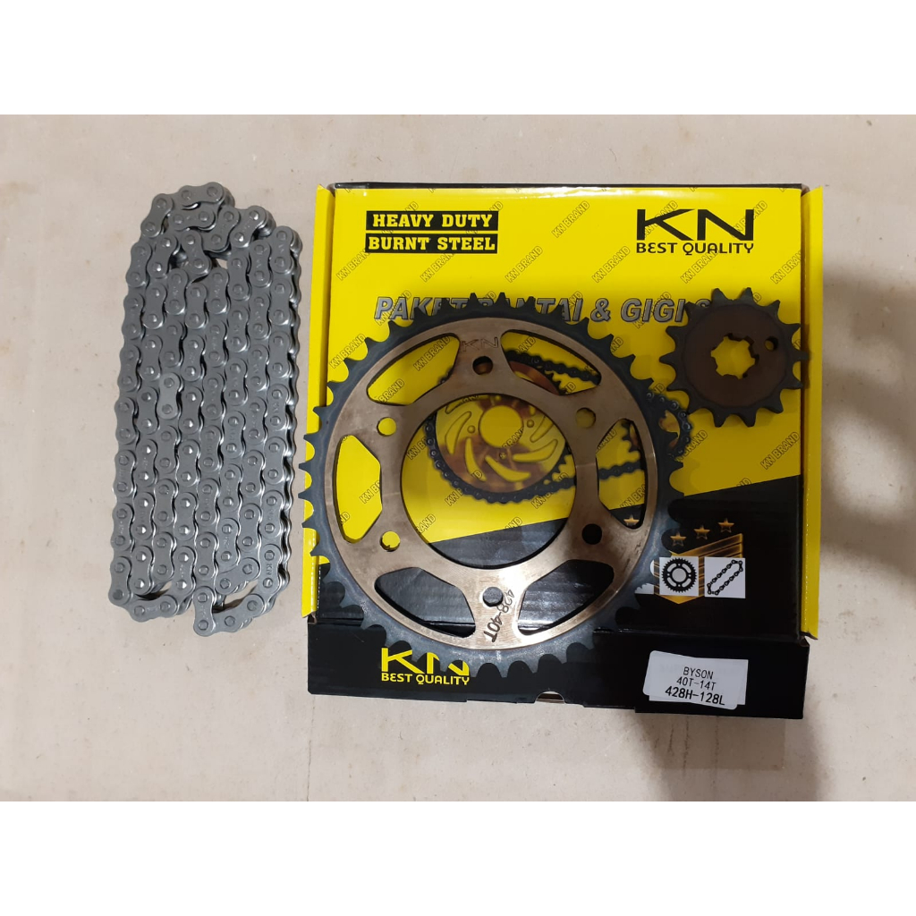 Jual Gear set Gearset Gir Paket Rantai MOTOR BYSON 40T 14 T 428H 128L