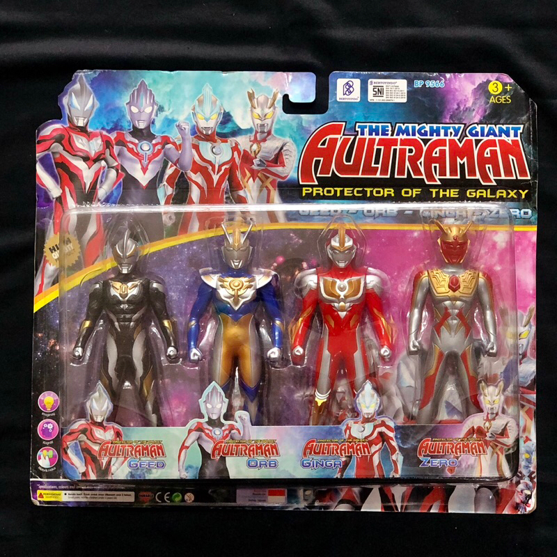 Jual Mainan Robot Ultraman Ultraman Set Isi 4 ukuran besar SNI mainan ...
