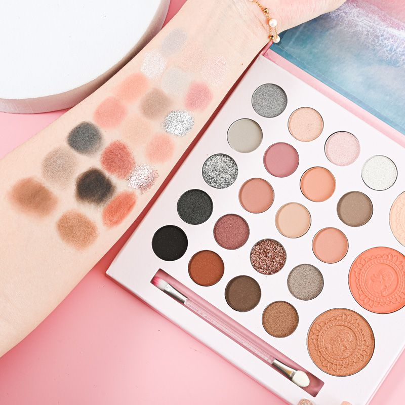 Jual Eyeshadow Make Up Palette 26 Warna 3 In 1, Warna Pigmented, Tahan