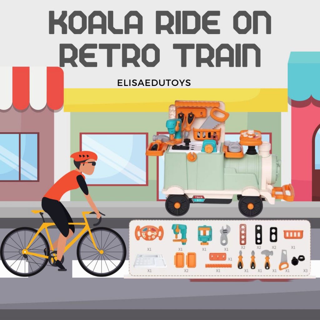 Jual koala ride on retro train mainan kereta | Shopee Indonesia