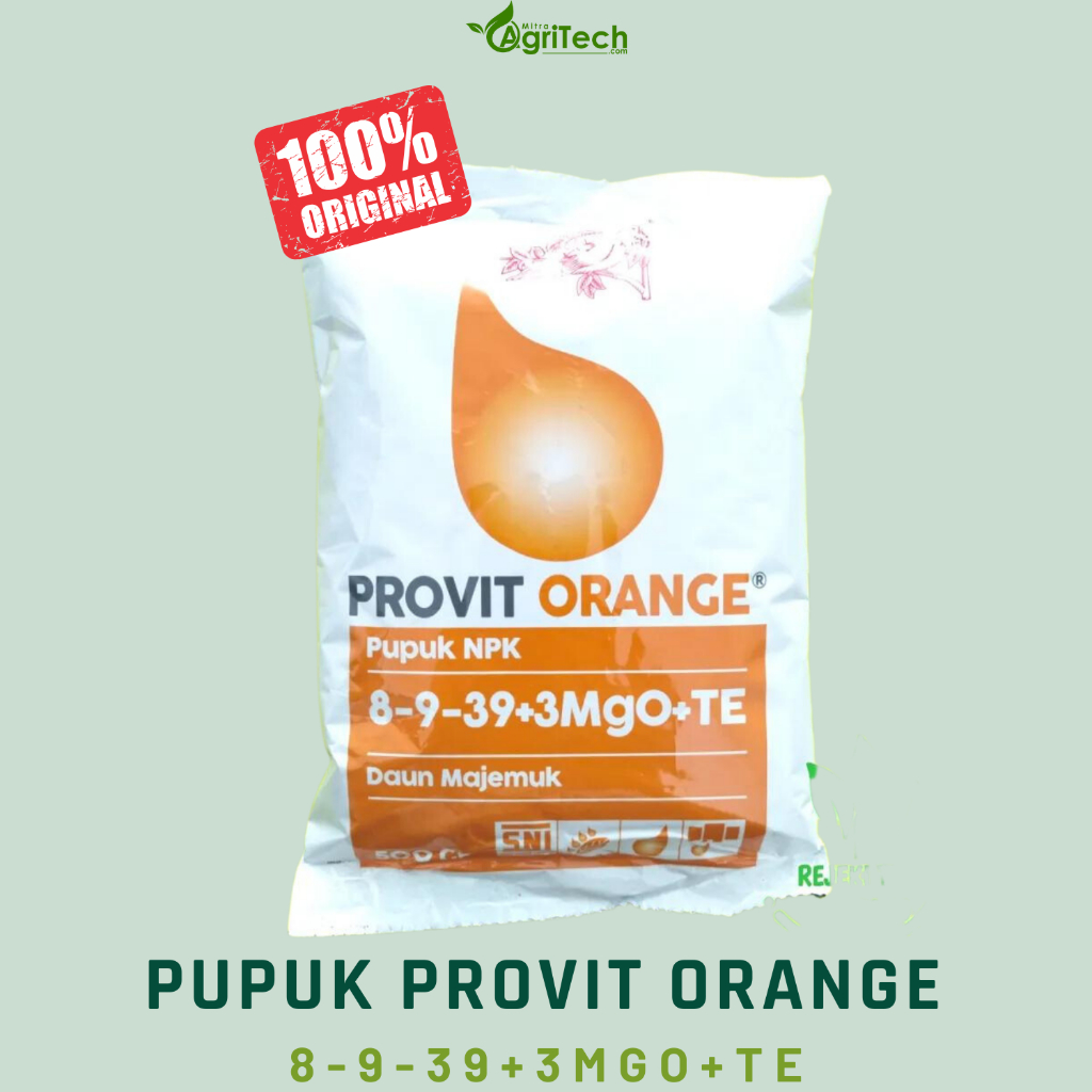Jual PUPUK MEROKE PROVIT ORANGE NPK 500 GRAM KEMASAN PABRIK NPK DAUN ...