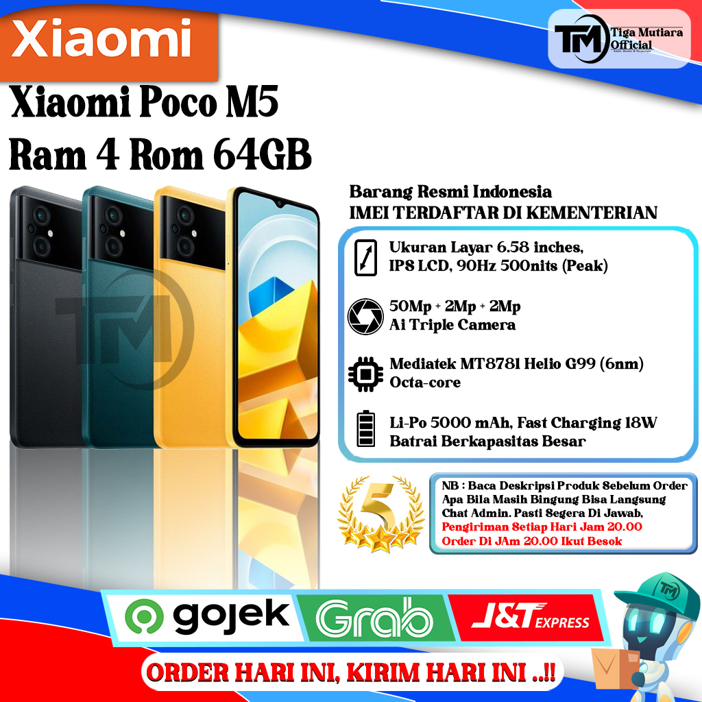Jual Xiaomi Poco M5 Ram 4/64GB | Ram 4/128GB Segel Original ...