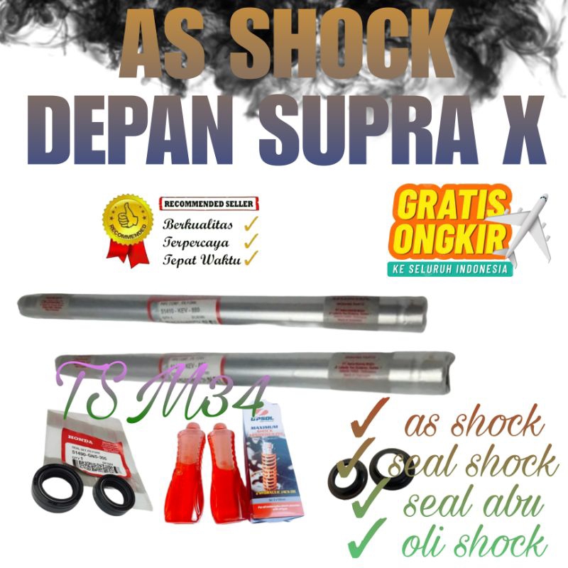 Jual AS SHOCK SOK DEPAN SUPRA PAKET AS As Shock DEPAN PLUS SEAL OLI ...