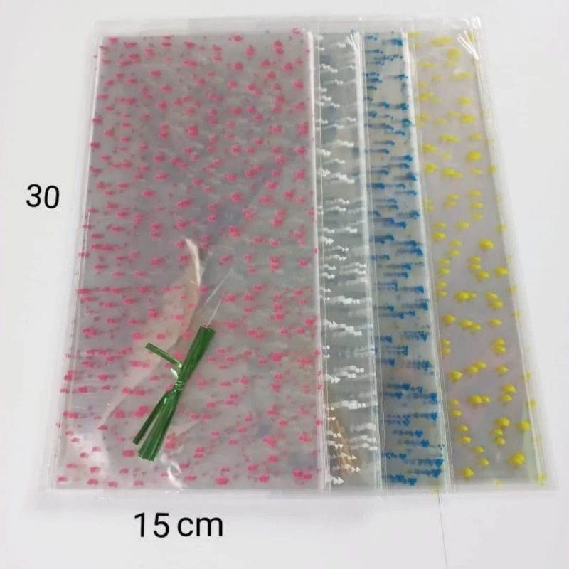 Jual Opp flower tebal ukuran 15x30cm plastik snack plastik parcel isi ...