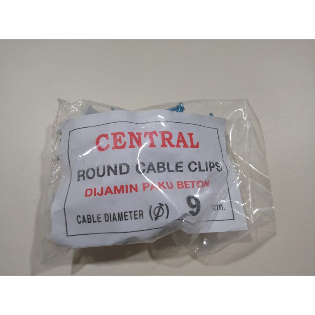 Jual Central Klem Kabel 9 Mm Penyambung Pengikat Plastik Warna Putih ...
