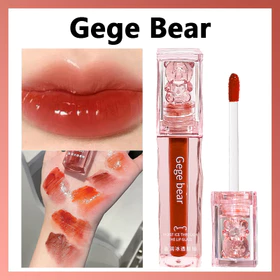 【Spesial Ramadhan Terbatas】 Gege Bear Glass LipGloss Korean Lip Gloss Water LipGloss Mirror
