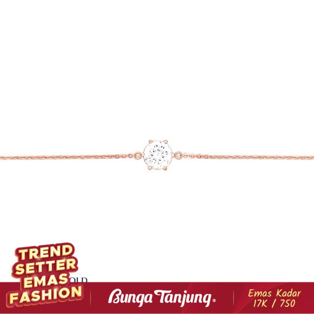 Jual GELANG SOLITAIRE - EMAS 17K - BUNGA TANJUNG GOLD | Shopee Indonesia