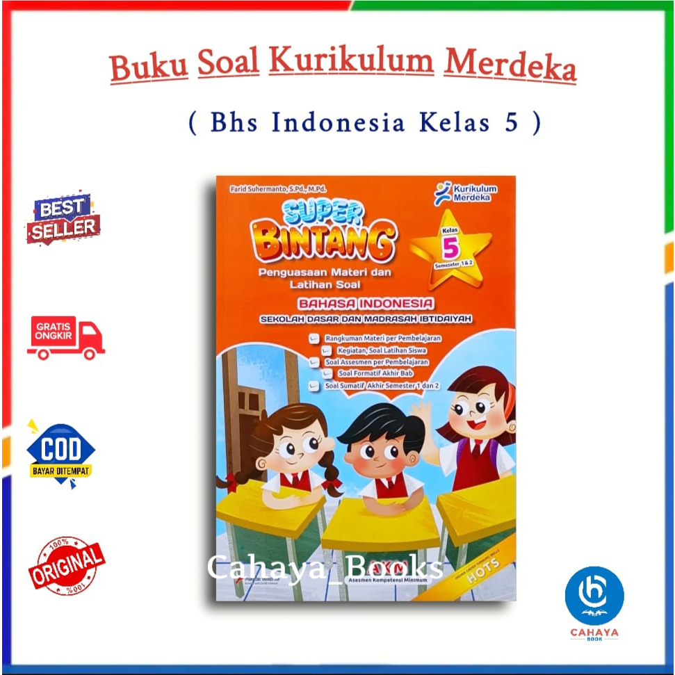 Jual Buku Soal Kurikulum Merdeka Bahasa Indonesia Kelas 5 SD/MI Free ...