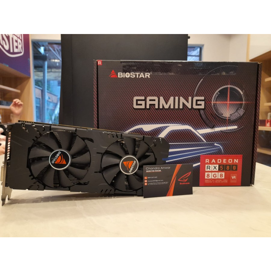 Jual BIOSTAR AMD RADEON VGA GPU RX580 8GB GDDR5 256BIT | Shopee Indonesia
