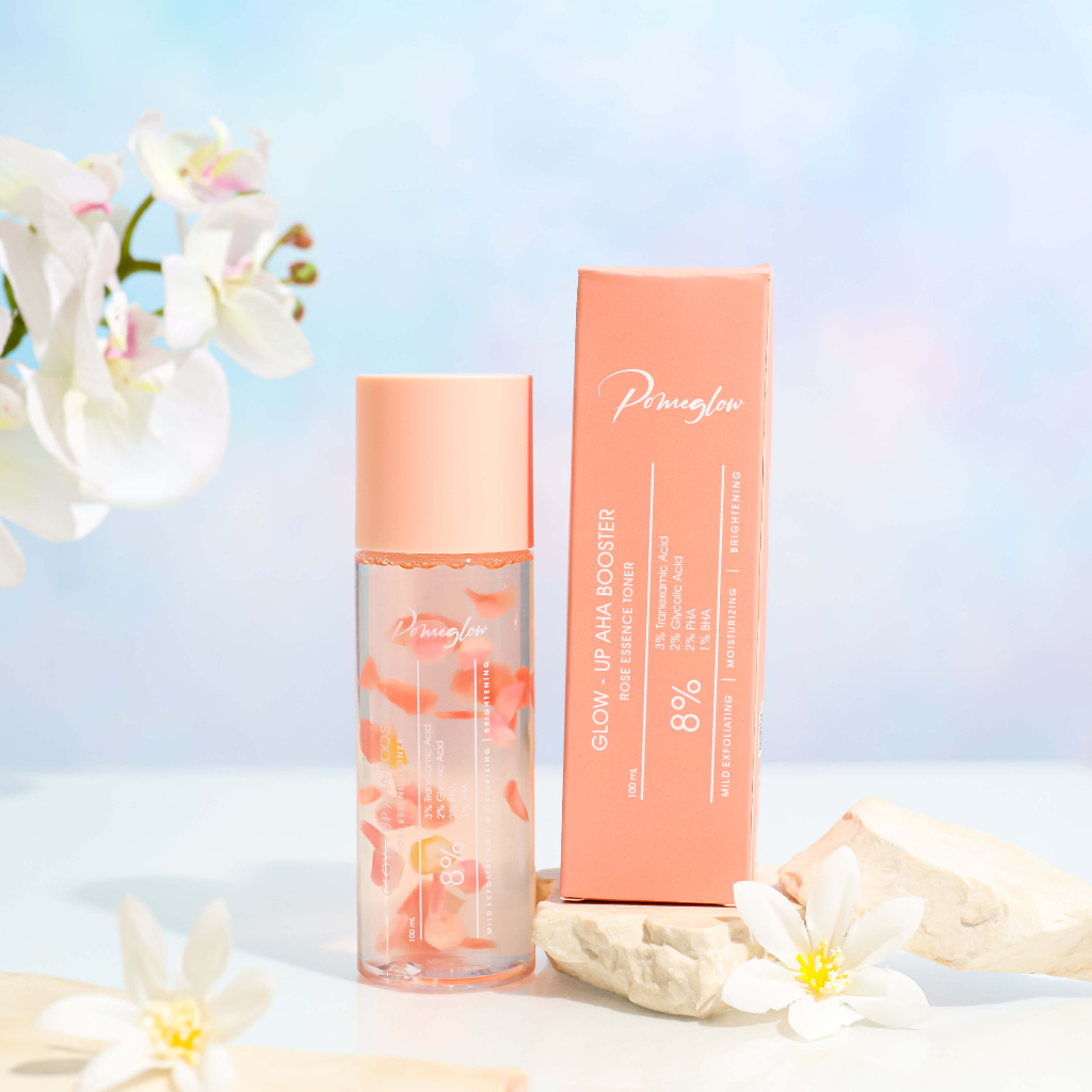 Jual Pomeglow Glow Up AHA Booster Exfoliating Toner Toner