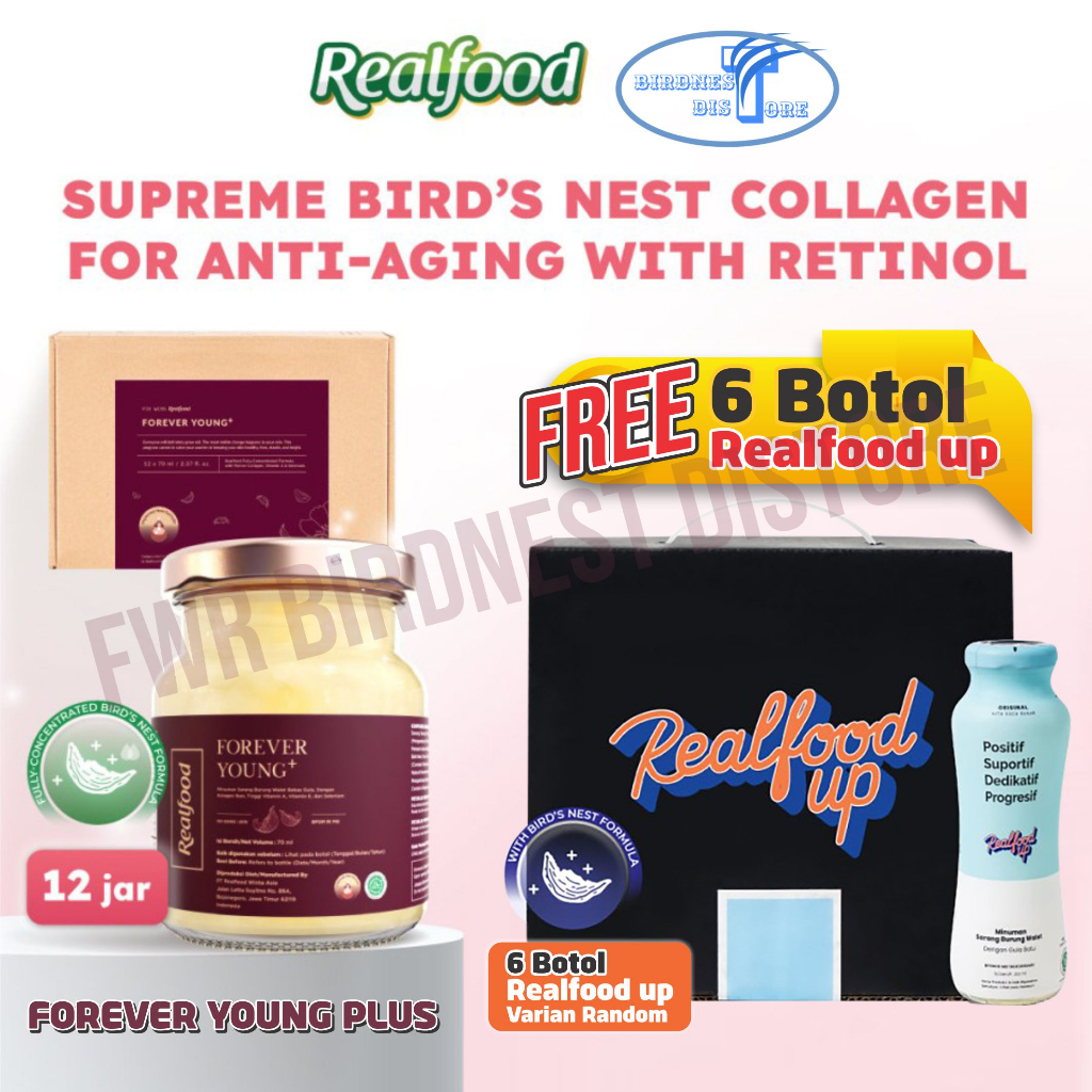Jual Realfood Forever Young Plus 12 Jar Free 6 Realfood Up Bird Nest