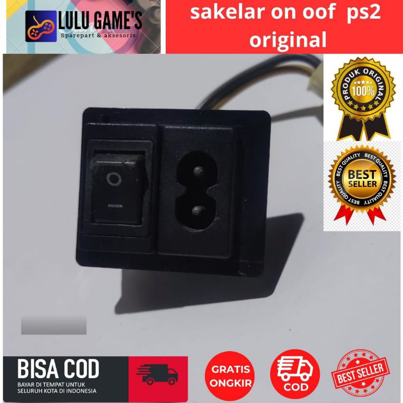 Jual tombol on off ps2 ac in saklar belakang on off ps2 fat seri 1000 ...