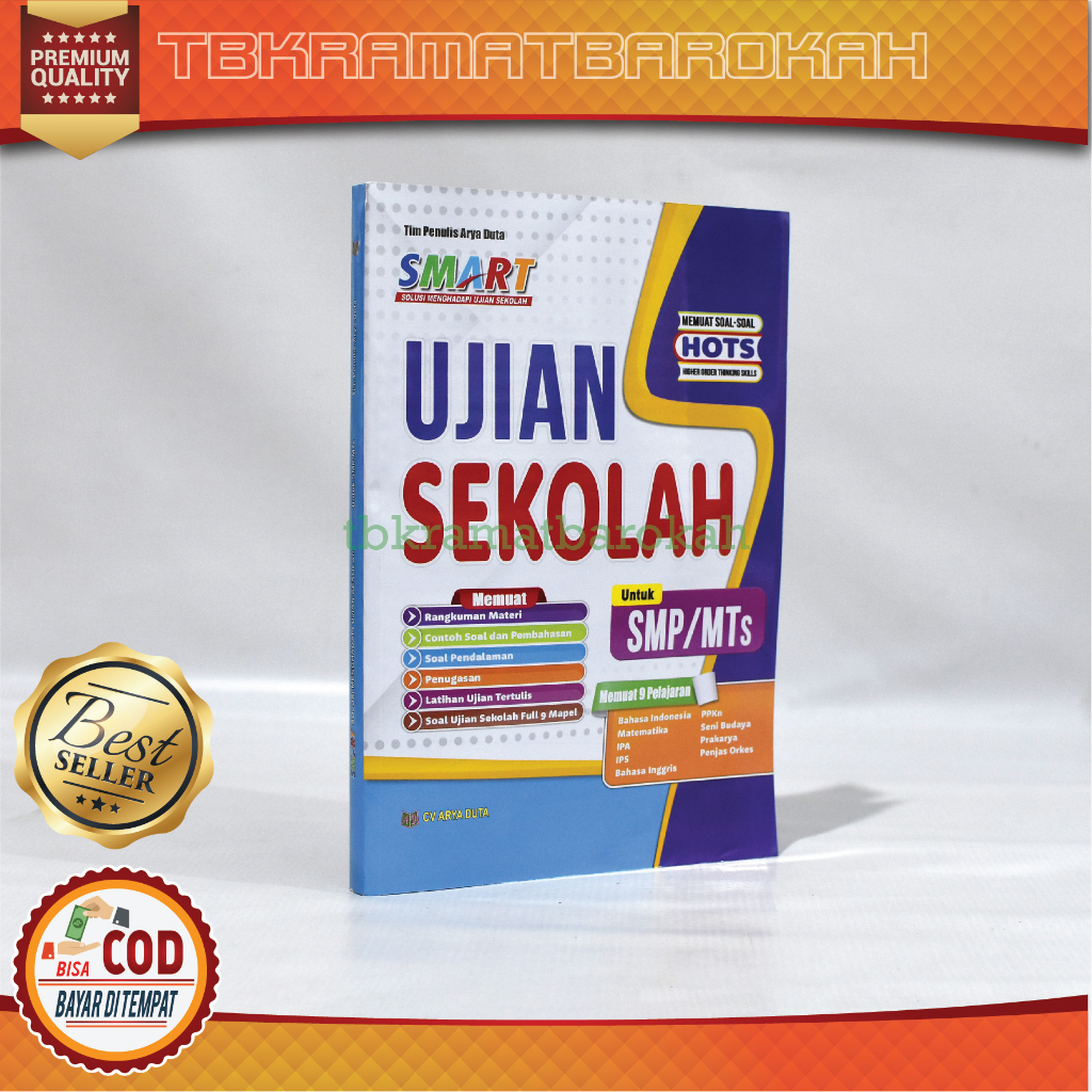 Jual Buku Smart Ujian Sekolah/us SMP/MTs Edisi Terbaru 2023/2024 ...