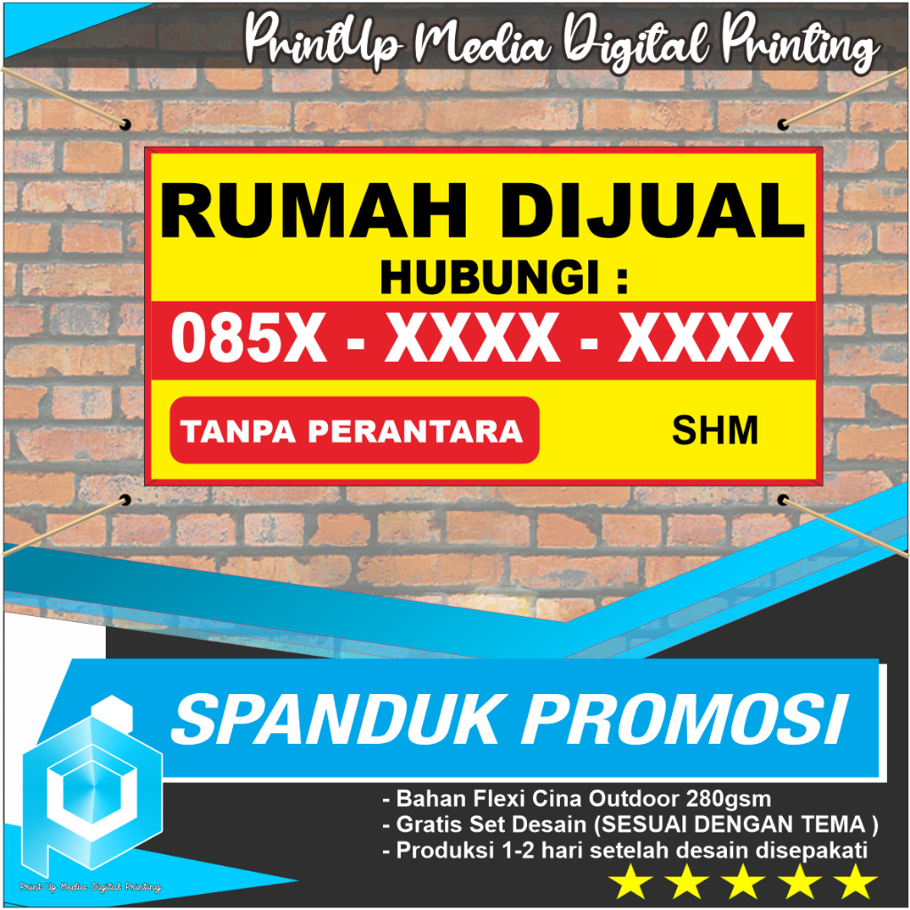 Jual Cetak Spanduk Banner Baliho Pamplet Dijual Shopee Indonesia