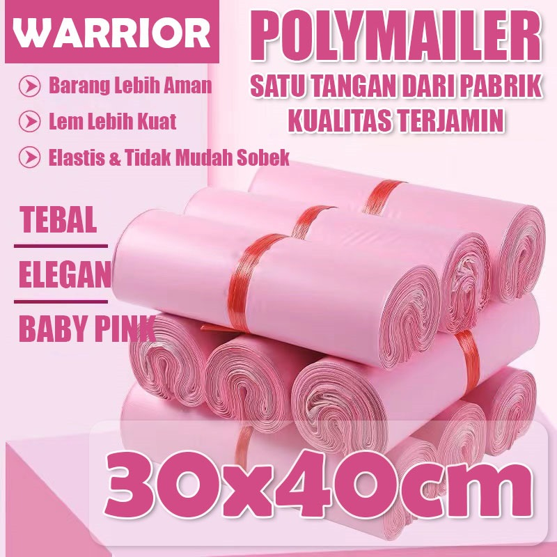 Jual Fumu Polymailer Kantong Plastik Packing 30x40cm Pink Glossy Isi 100 Pcs Waterproof Shopee 1673