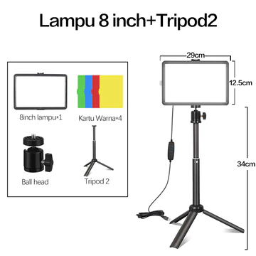 Lampu Foto Lampu LED Video Light Fill Light Tripod Ring Light Lampu Fotografi Live Vlogging