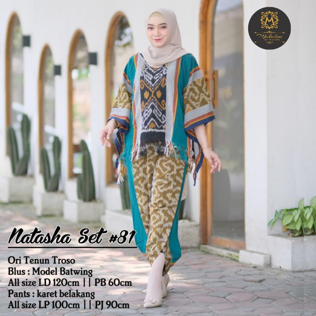 Jual Setelan Tenun Troso Set Baju And Celana Batik Tenun Jumbo Model Terbaru Trendy Masa Kini