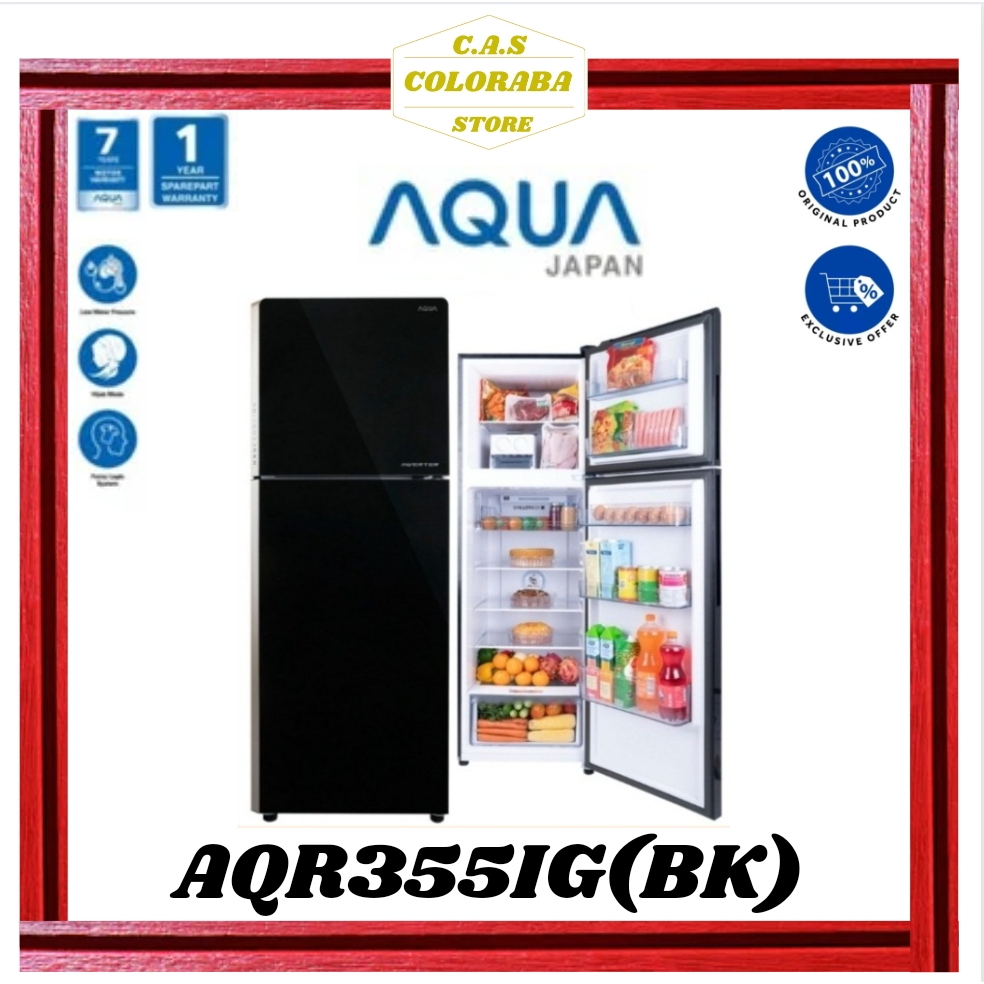 Jual Kulkas Aqua Japan Aqr Ig Bk Kulkas Pintu Inverter Aqr Ig Aqr Ig Aqr Ig