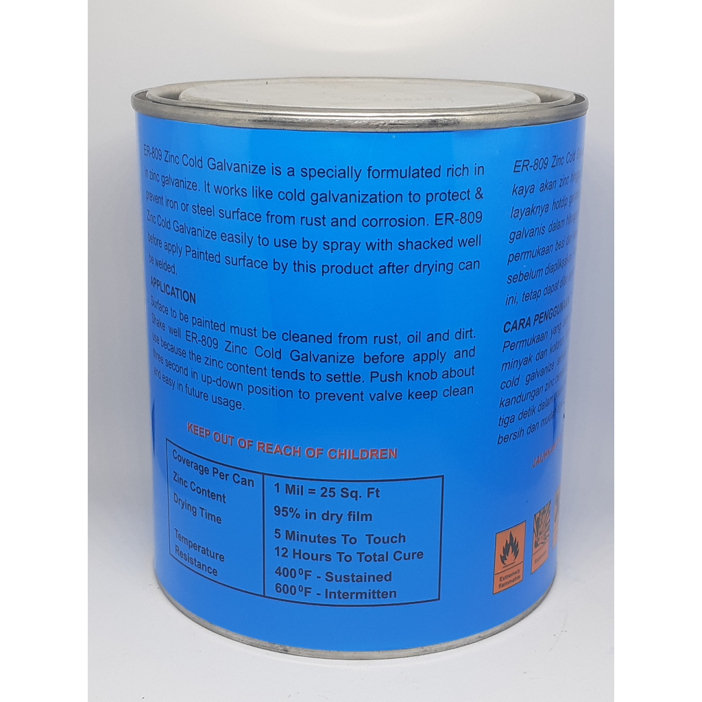 Jual Zinc Cold Galvanize 1 Liter - Anti Karat Galvanis Dingin Instan ...