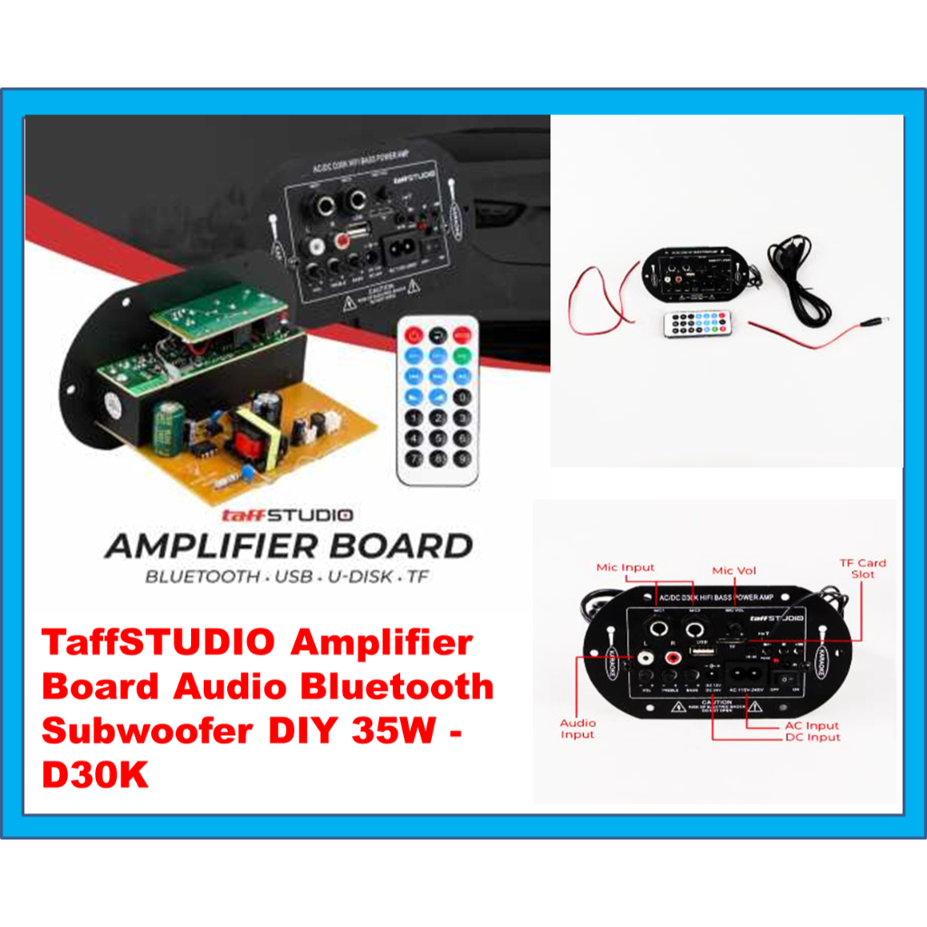 Jual Amplifier bluetooth rakitan subwoofer Board Karaoke Audio