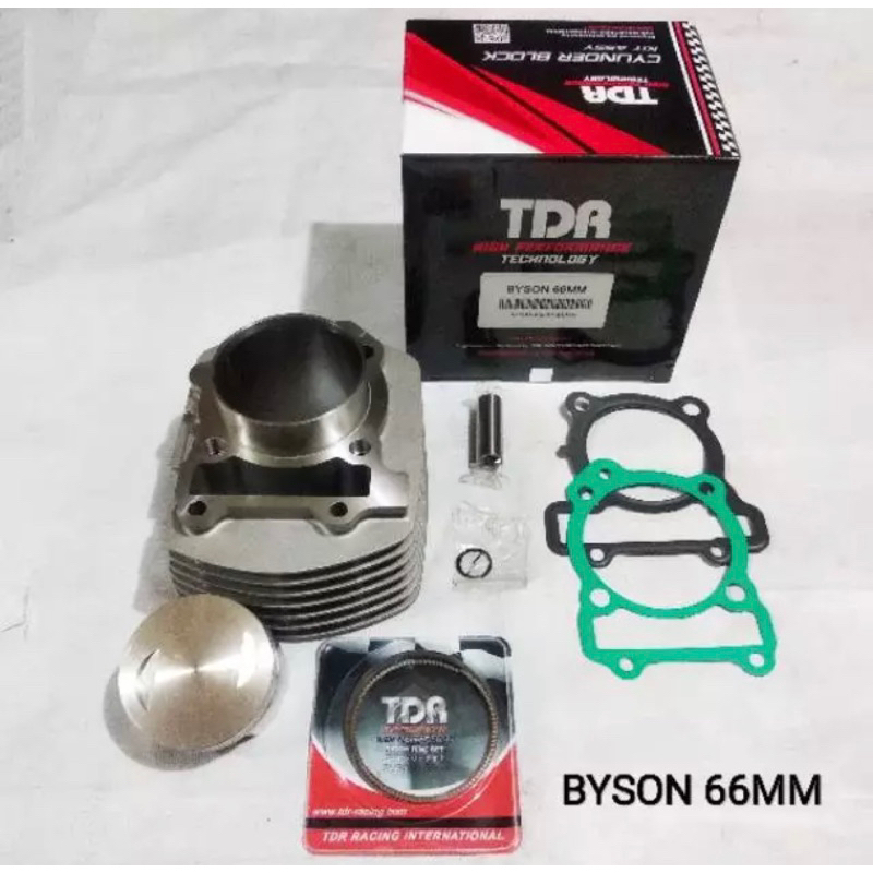 Jual Blok Seher set BORE UP Byson 66mm TDR racing | Shopee Indonesia