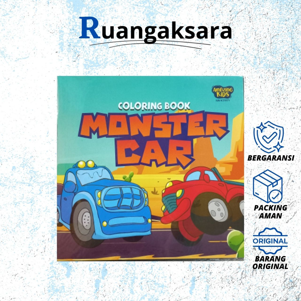 Jual Buku Coloring Book Monster Car | Shopee Indonesia