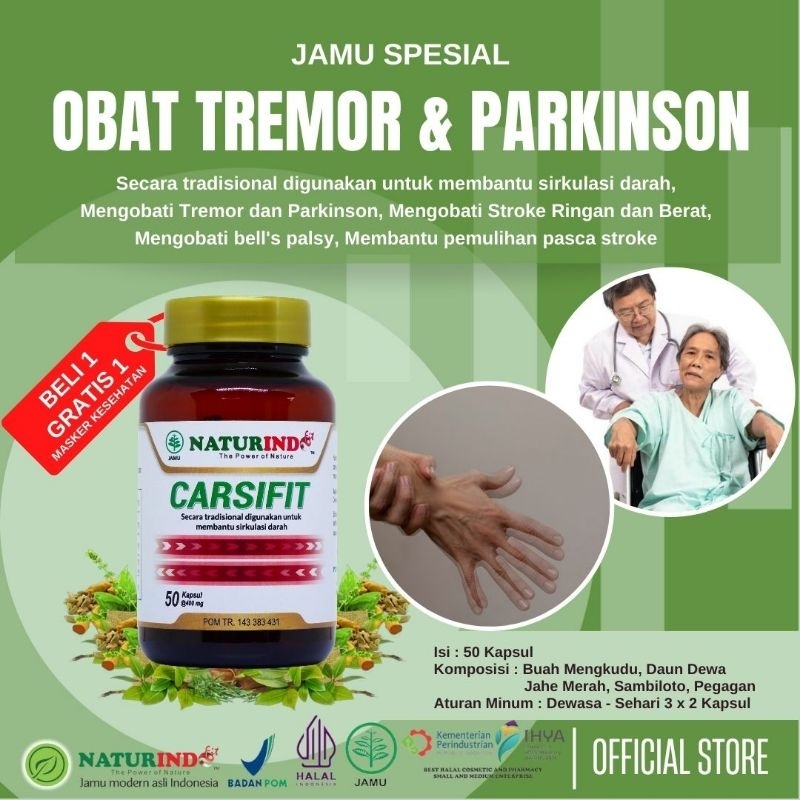 Jual Obat Tremor Dan Parkinson Tangan Kaki Bergetar Herbal Carsifit