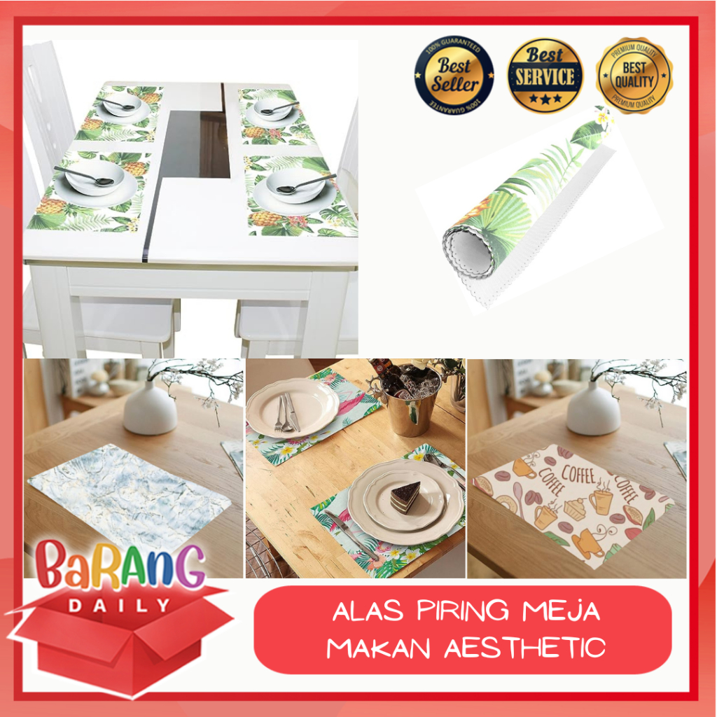Jual ALAS PIRING MEJA MAKAN AESTHETIC / AESTHETIC PLACEMATS FOR DINING