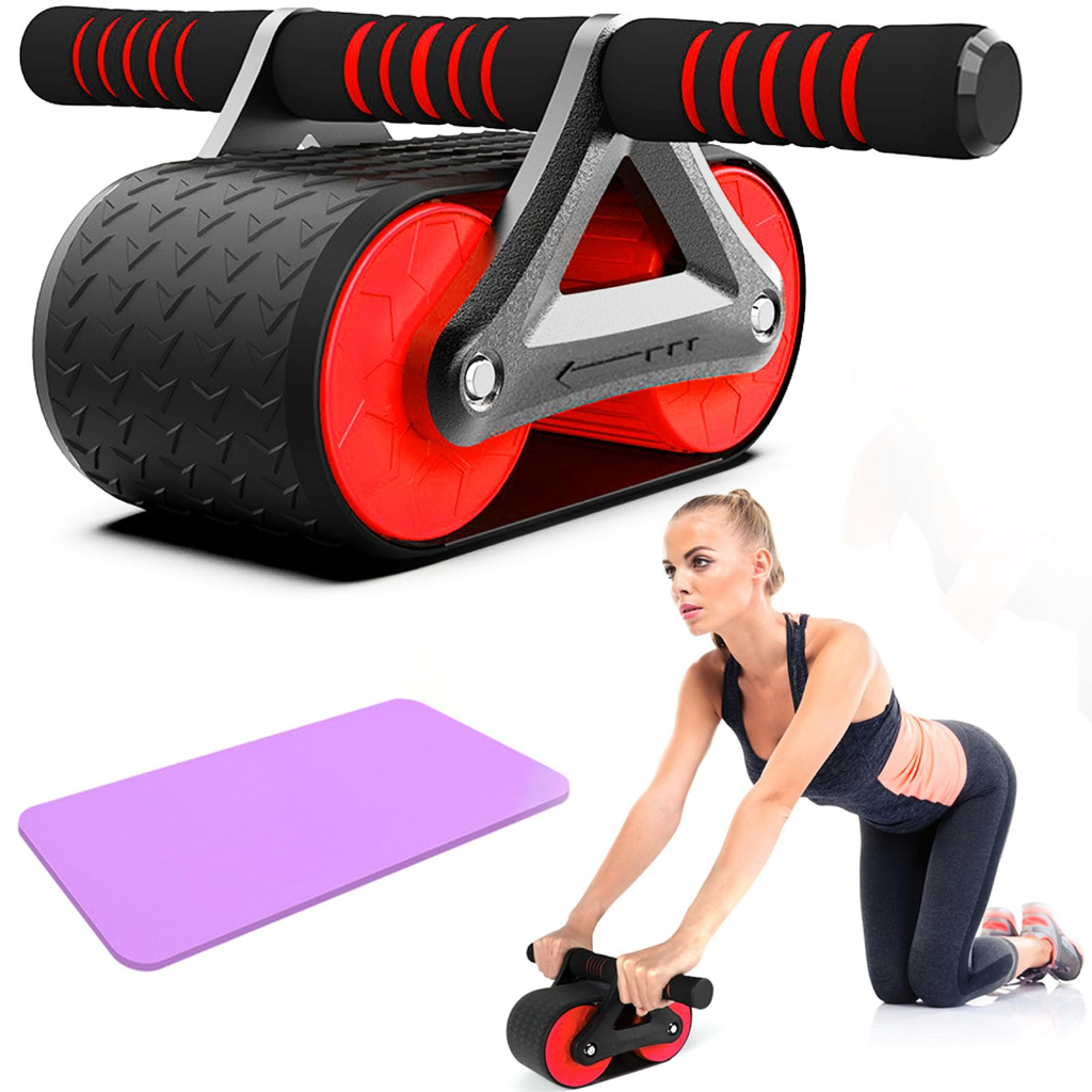 Jual Ab Roller Wheels Ab Wheel Plank Trainer 2in1 Abdominal Core Roller Automatic Rebound 4603