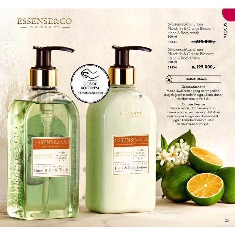 Jual ORIFLAME Essense & Co Hand and Body wash Shopee Indonesia