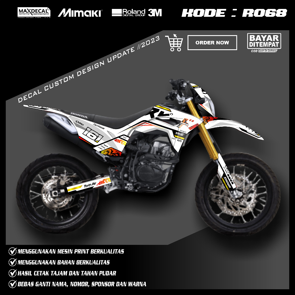 Jual Sticker Decal Crf 150 L Desain Fullbody Decal Crf 150 L Trail