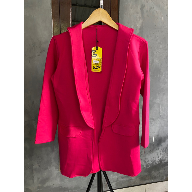 Jual Blazer Scuba Premium Blazer Scuba Panjang Model Kerah Shopee Indonesia