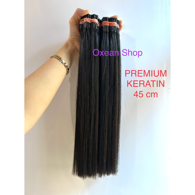 Jual Hair Extension Rambut Sambung 100% Rambut Asli 45cm | Shopee Indonesia
