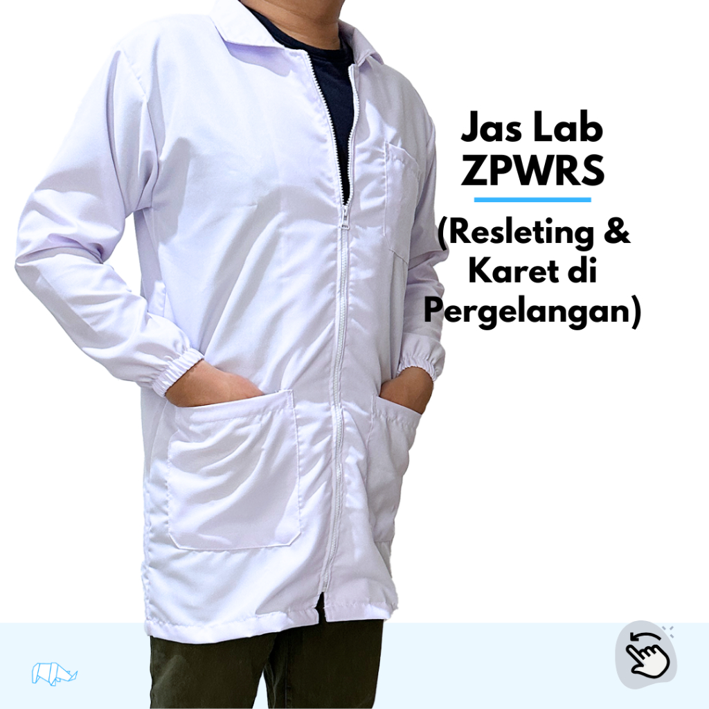 Jual Uniworks Jas Laboratorium Lengan Panjang Karet Seri Zpwrs