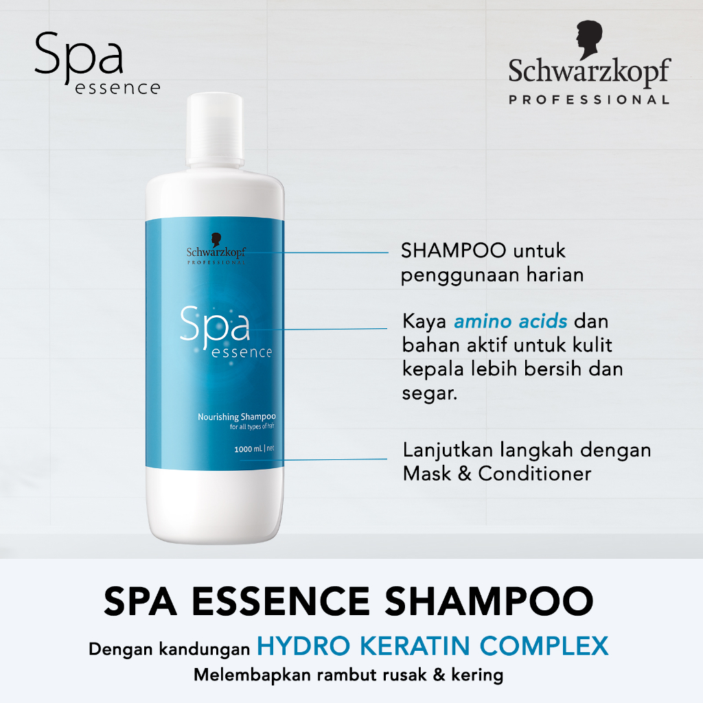 Jual SCHWARZKOPF SPA Essence Nourishing Shampoo 1000ml Shopee Indonesia