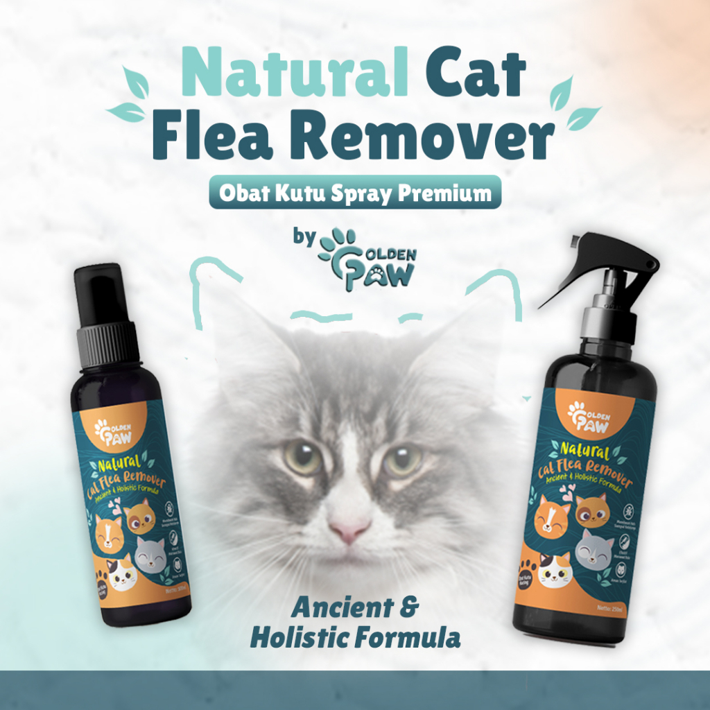 Jual Golden Paw - Natural Cat Flea Remover Obat Spray Premium Pembasmi ...