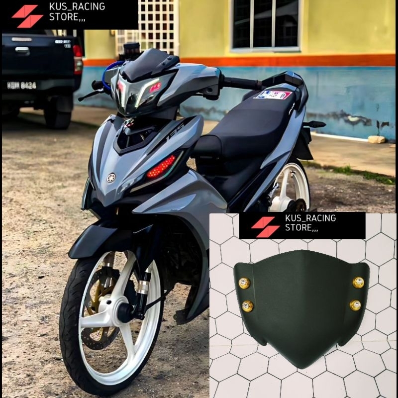 Jual Visor Yamaha Jupiter MX New 135 Model LC Bahan Akrilik Tebal Sudah