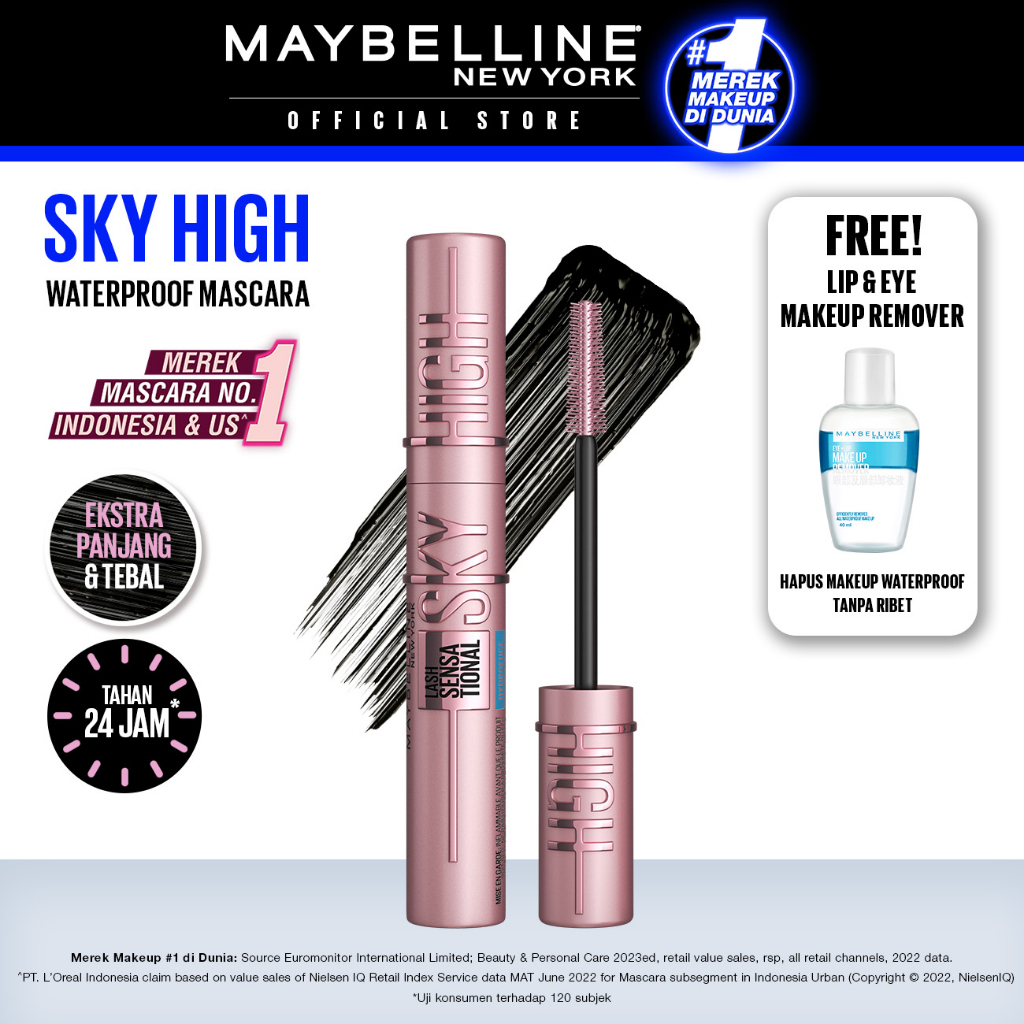 Jual HARGA TERMURAH!!! Maybelline Lash Sensational Sky High Mascara