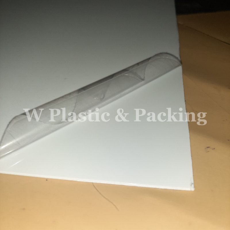Jual PVC putih lembaran / PVC white glossy 1mm x 100 x 200cm | Shopee ...