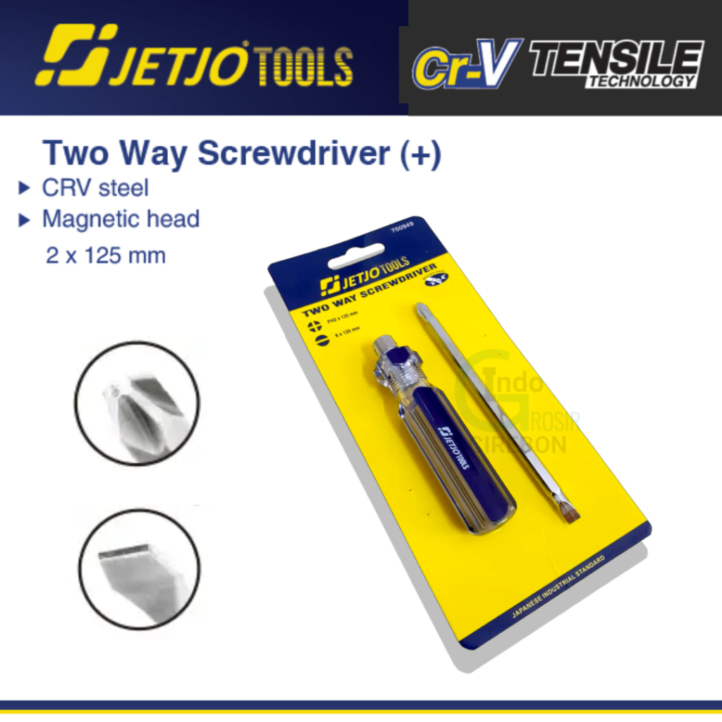 Jual Jetjo Obeng Way Obeng Bolak Balik Two Way Screwdriver Obeng Min Plus Dua Arah Murah