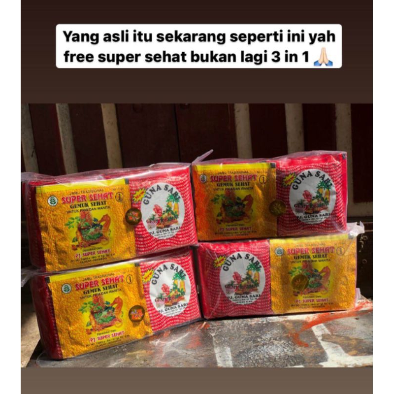 Jual Jamu Gunasari Gemuk Sehat Shopee Indonesia 3990